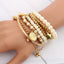 Fashion Gold Multi-layer Beaded Bracelets