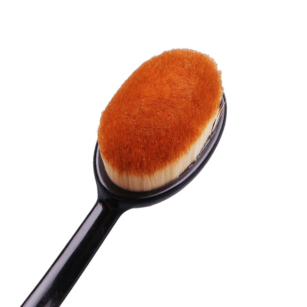 Women Soft Oval Pro Blush Brush Makeup Tool