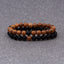 Natural Wood Stone White And Black Bracelets For Women