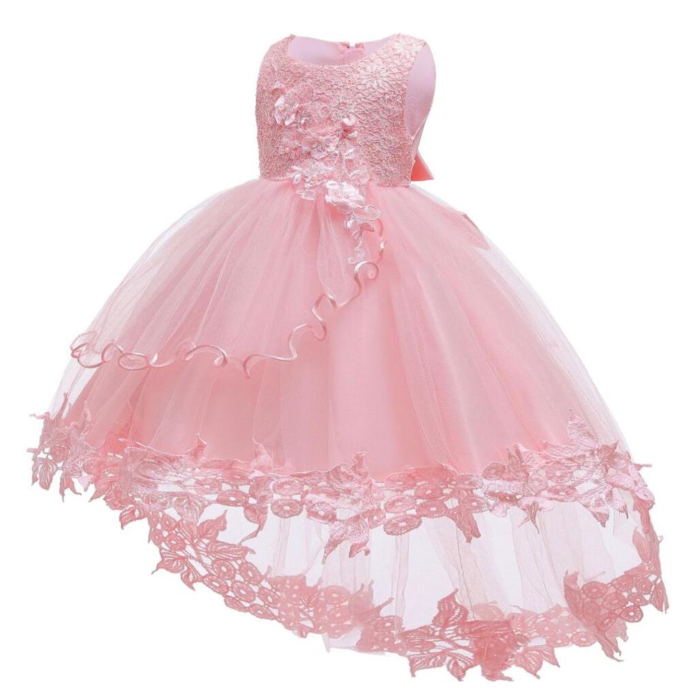 Bowknot Lace Sleeveless Girl Dress