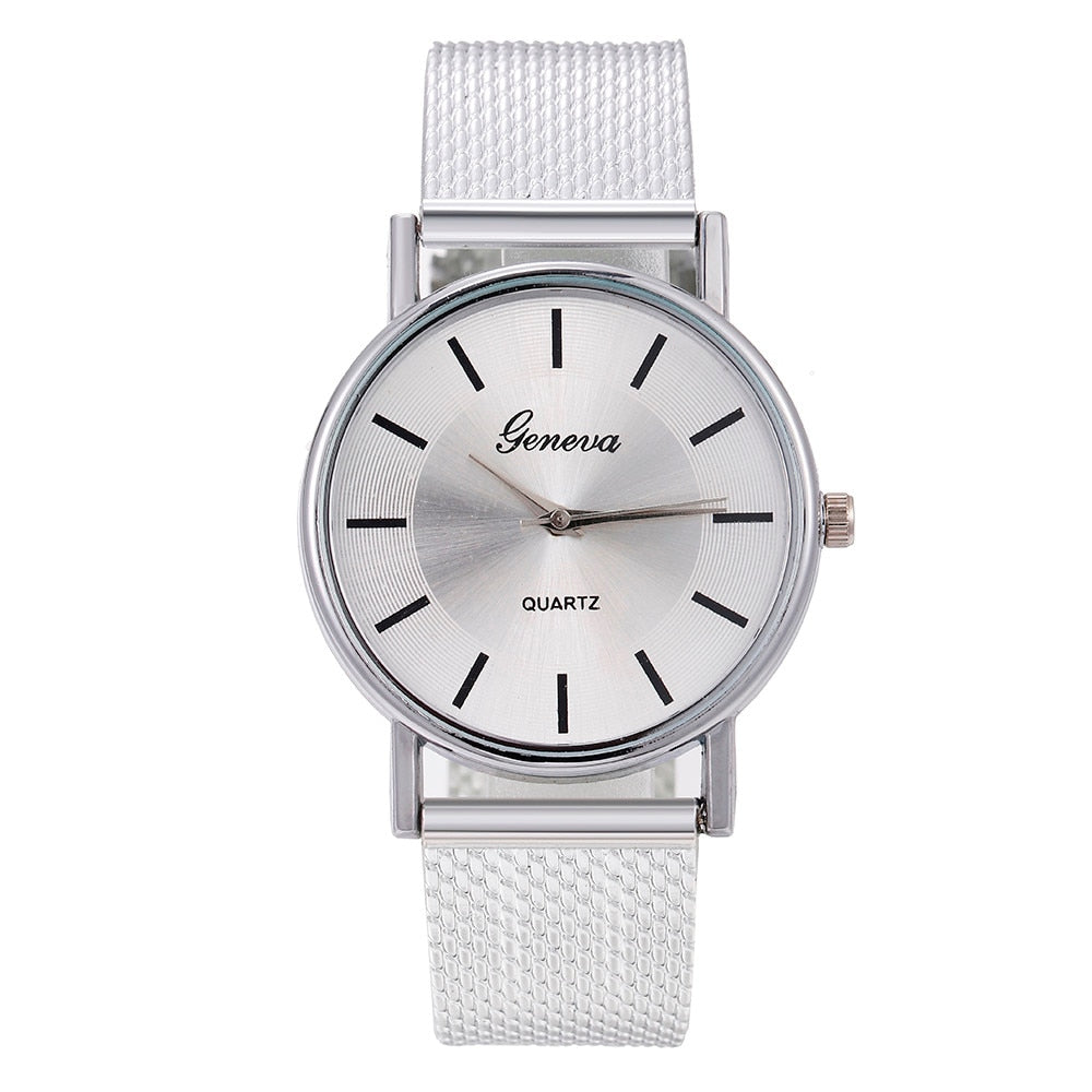 Women Stainless Steel Delicate Dial Watch