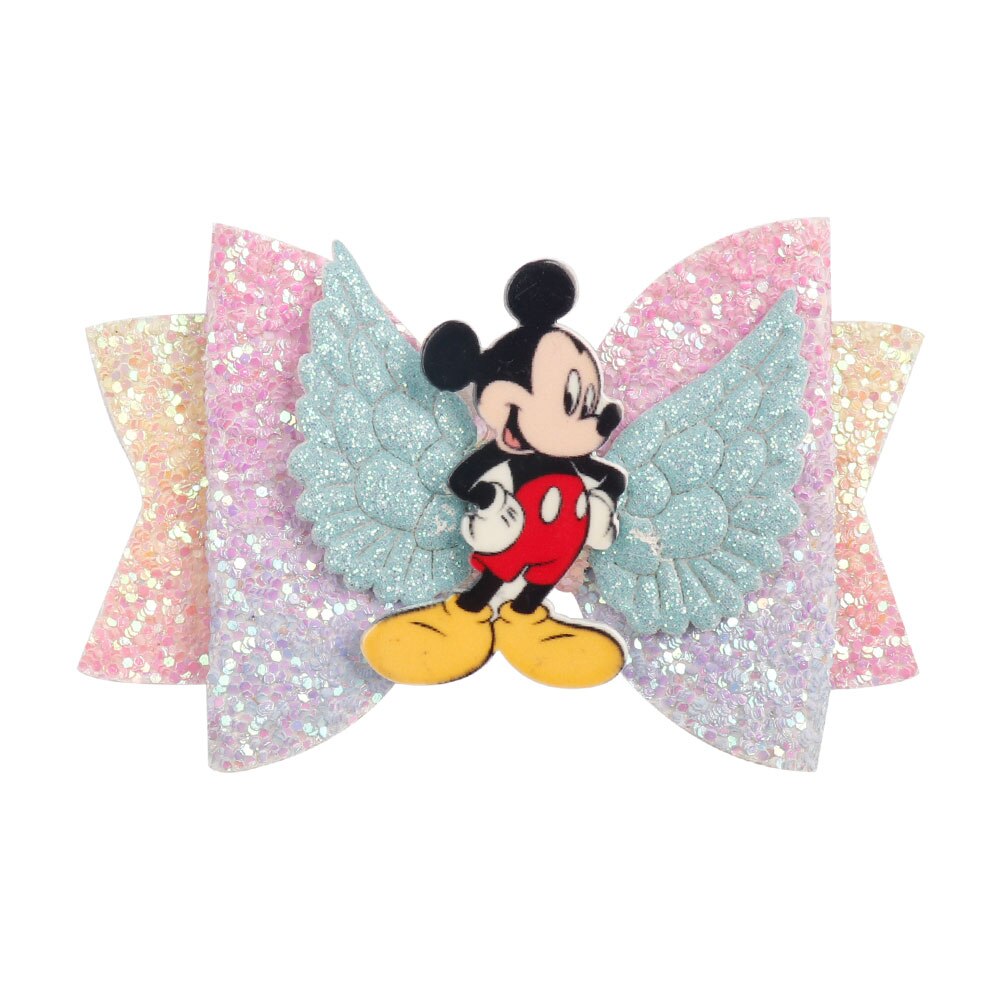 3" Chunky Glitter Hair Bow For Kids