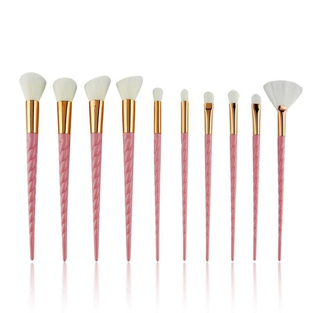 10pcs Unicorn Makeup Brushes Sets Tools