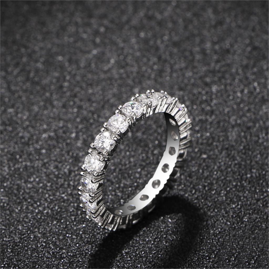 Luxury Inlay Cubic Zircon Unique Shaped Ring for Women