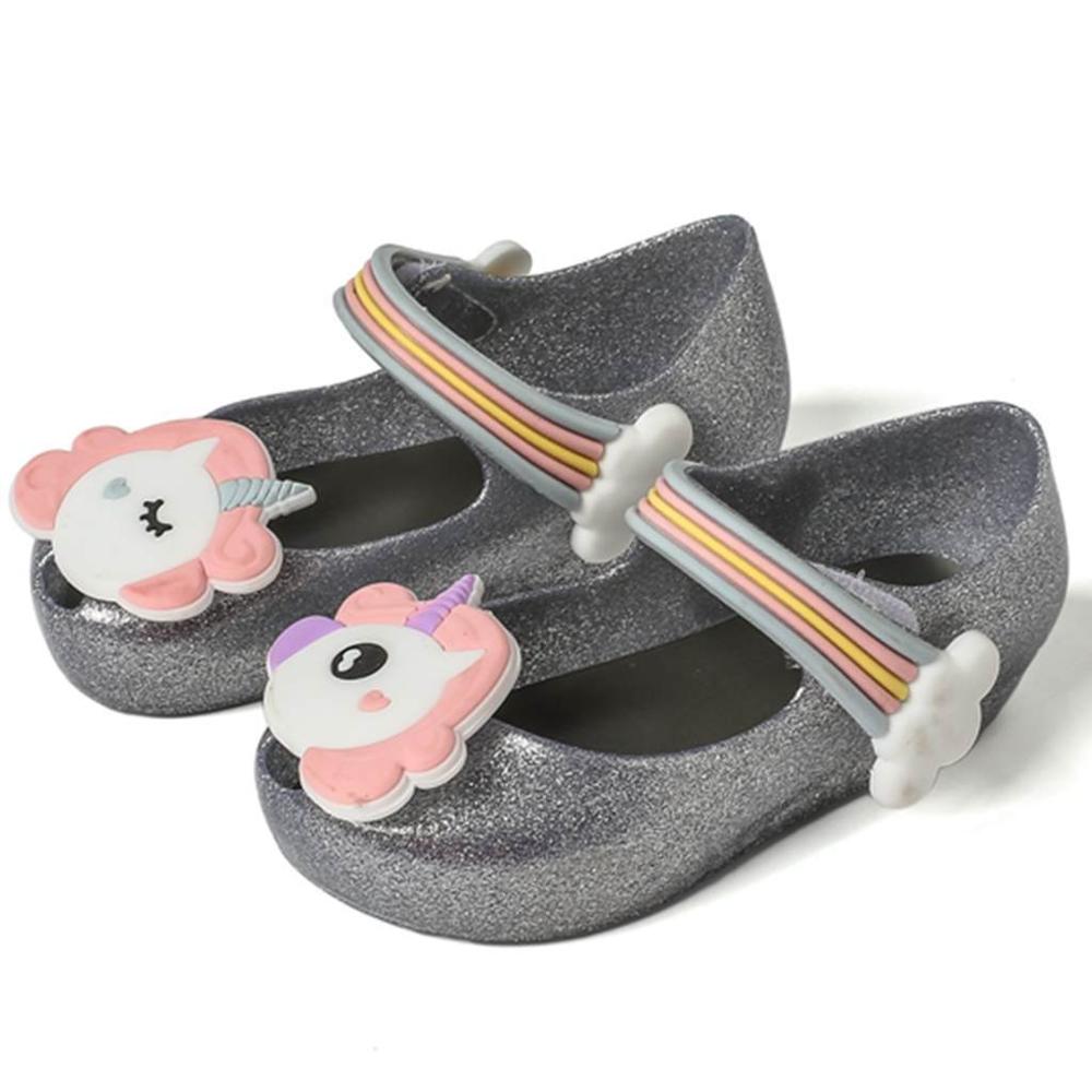 Girls Unicorn Jelly Breathable Shoes