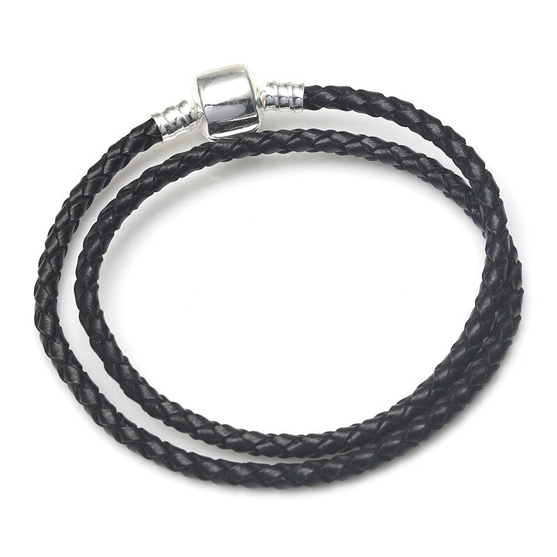 High Quality 9 Colors Leather Chain Charm Bracelets