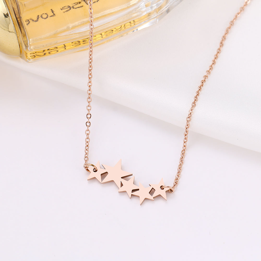 Stainless Steel Pentagram Necklace For Women