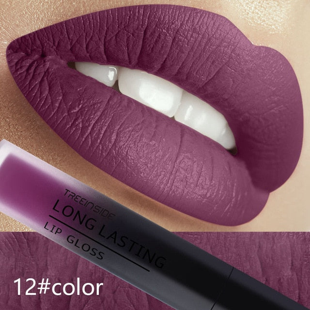 24 Color Liquid Matte Waterproof Lipstick