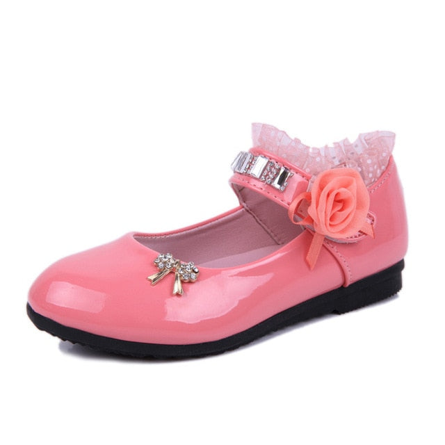 Children Elegant Princess PU Leather Sandals